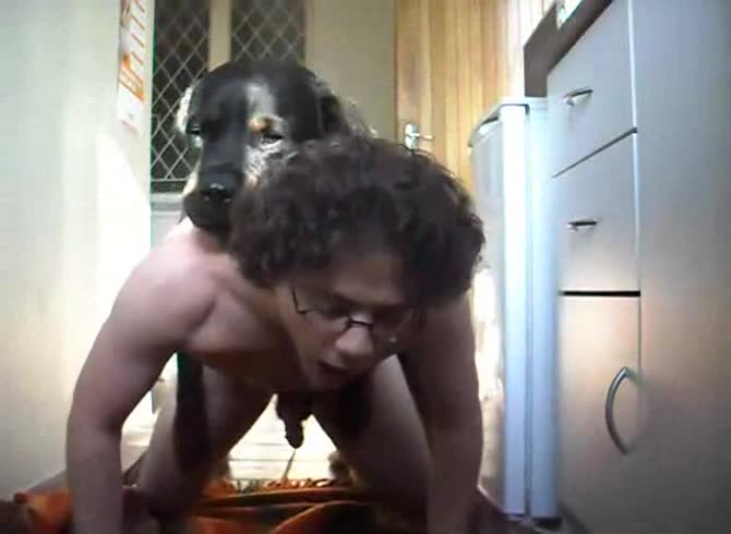 Video :Gay animal anal sex video with dog